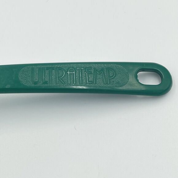 Vintage GREEN Ultratemp Spatula Serrated Edge MADE IN USA Robinson Knife Co 12.5 - Picture 3 of 7